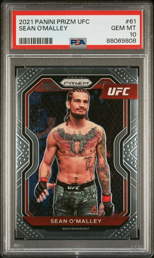 2021 Panini Prizm UFC #61 Sean O'Malley Rookie Card RC PSA 10