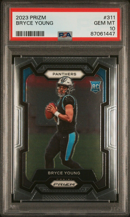 2023 Panini Prizm Football #311 Bryce Young Rookie Card RC PSA 10
