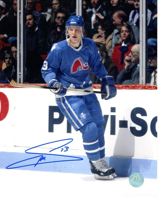 Mats Sundin Autographed Hockey 8x10 Photo (Quebec Nordiques) - 643-collectibles