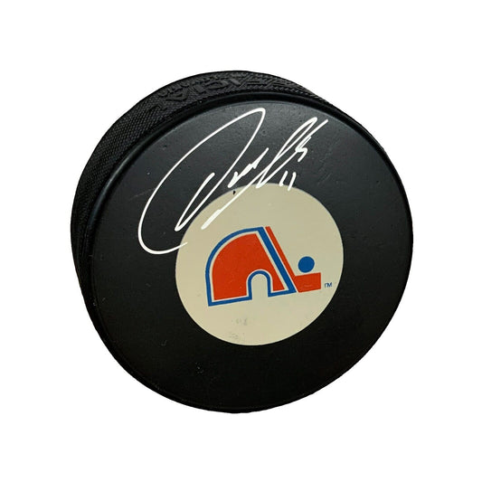 Owen Nolan Autographed Hockey Puck (Quebec Nordiques) - 643-collectibles