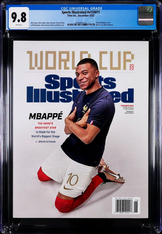 2022 Newsstand Sports Illustrated Soccer Kylian Mbappe 1st Cover RC CGC 9.8 - 643-collectibles