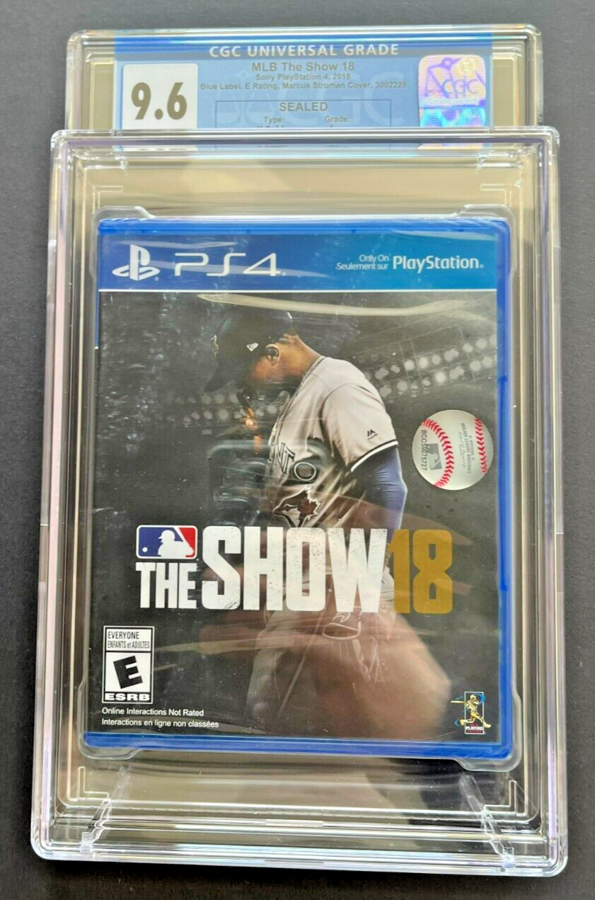 MLB The Show 18 Marcus Stroman Cover PlayStation 4 (2018) Sealed CGC 9.6