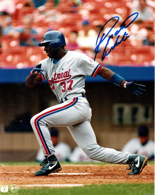 Rondell White Autographed Baseball 8x10 Photo (Montreal Expos) - 643-collectibles