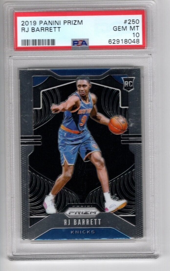 2019/20 Panini Prizm Basketball #250 RJ Barrett Rookie Card RC PSA 10 - 643-collectibles