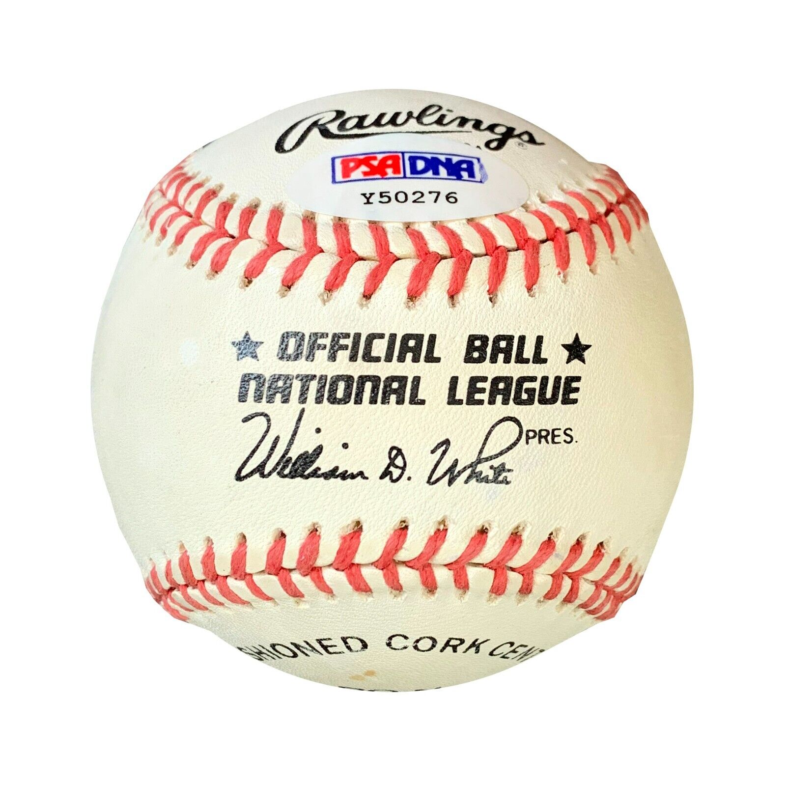 Hank Aaron Autographed Official ONLB Baseball PSA/DNA - 643-collectibles