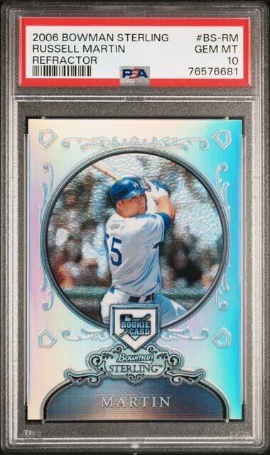 2006 Bowman Sterling Baseball #BS-RM Refractor Russell Martin Rookie RC PSA 10 - 643-collectibles