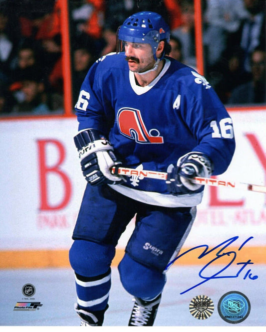 Michel Goulet Autographed Hockey 8x10 Photo (Quebec Nordiques) - 643-collectibles