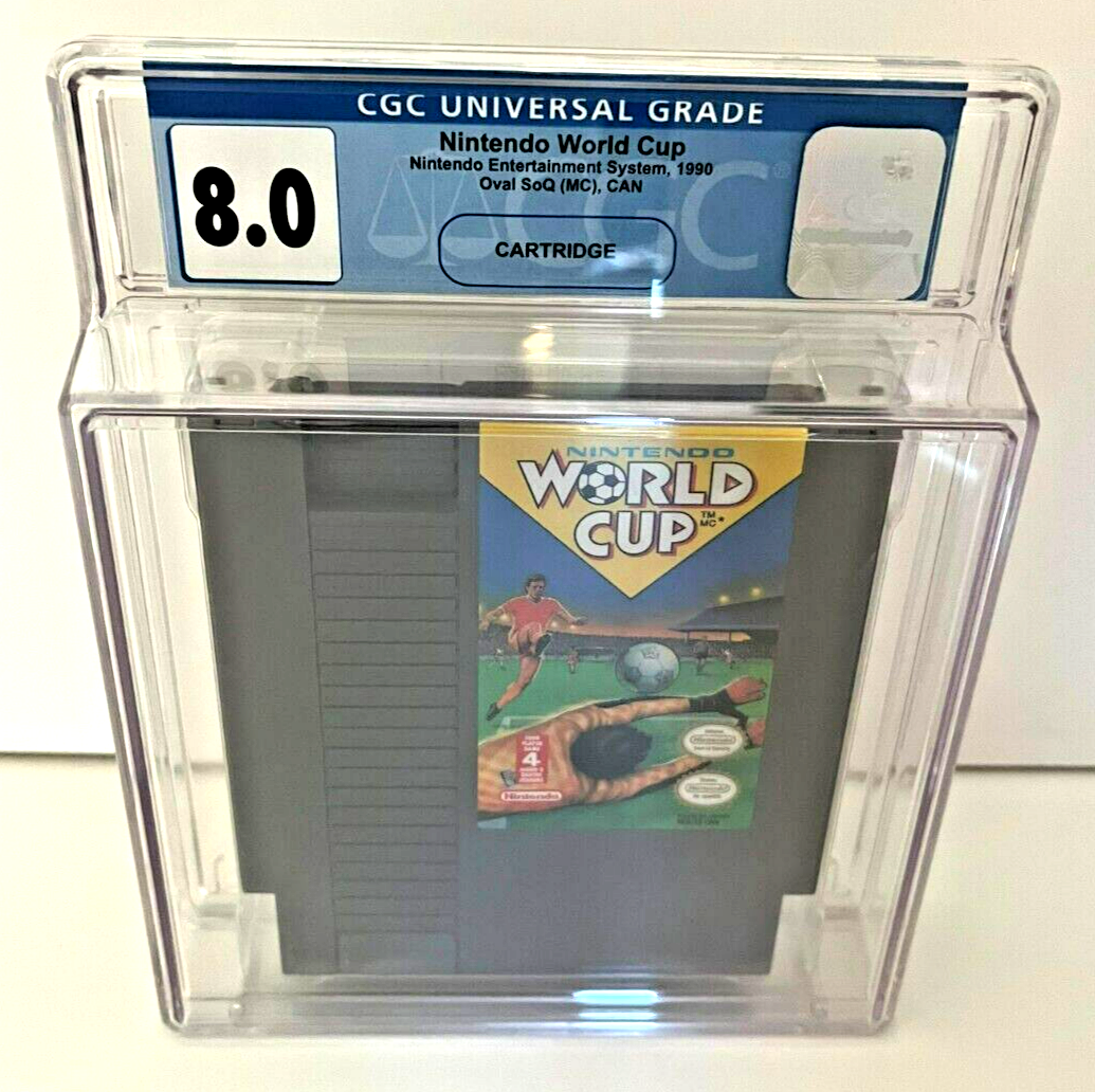 Nintendo World Cup Soccer Nintendo NES (1990) Cartridge CGC 8.0 - 643-collectibles