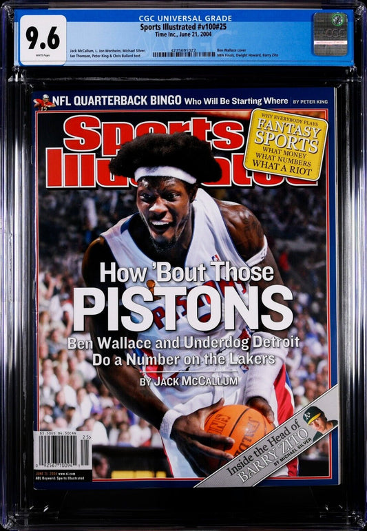 2004 Newsstand Sports Illustrated Basketball Ben Wallace 1st Cover CGC 9.6 - 643-collectibles