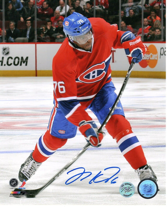 PK Subban Autographed Hockey 8x10 Photo (Montreal Canadiens) - 643-collectibles