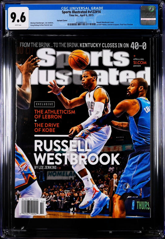 2015 Newsstand Sports Illustrated Basketball Russell Westbrook 1st Cover CGC 9.6 - 643-collectibles