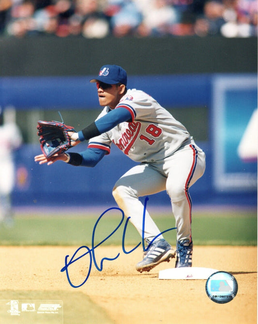 Orlando Cabrera Autographed Baseball 8x10 Photo (Montreal Expos) - 643-collectibles