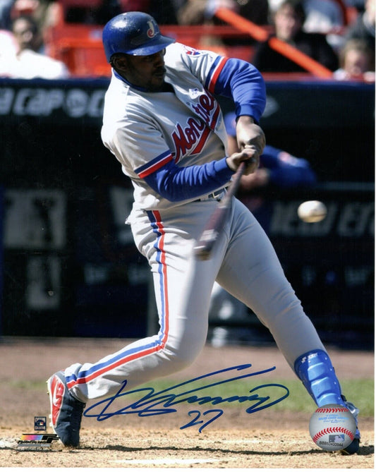 Vladimir Guerrero Autographed Baseball 8x10 Photo (Montreal Expos) - 643-collectibles