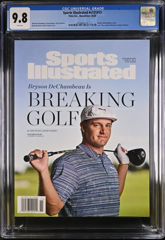 2020 Newsstand Sports Illustrated Golf Bryson DeChambeau 1st Cover RC CGC 9.8 - 643-collectibles