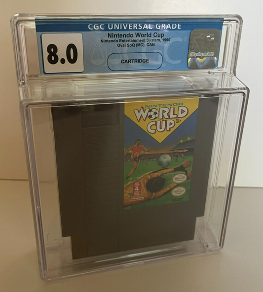Nintendo World Cup Soccer Nintendo NES (1990) Cartridge CGC 8.0 - 643-collectibles