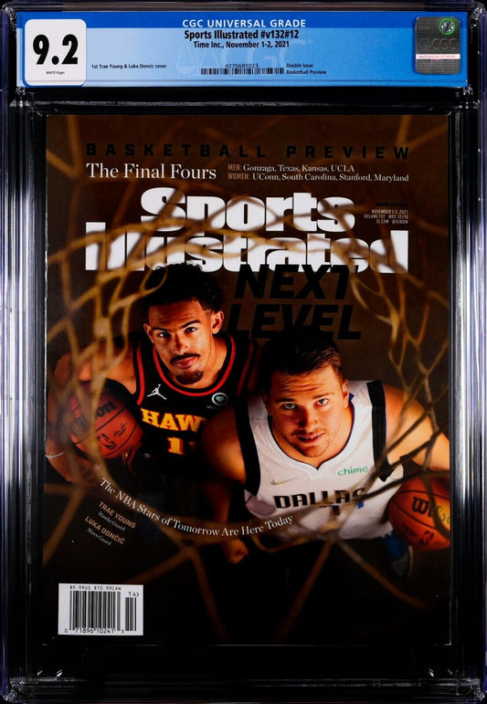 2021 Newsstand Sports Illustrated Basketball Trae Young Luka Doncic 1st CGC 9.2 - 643-collectibles