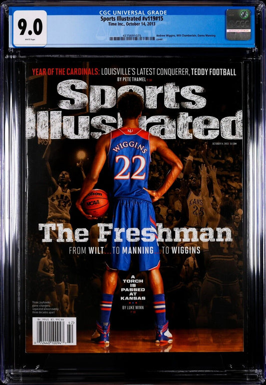 2013 Newsstand Sports Illustrated Basketball Andrew Wiggins 1st Cover RC CGC 9.0 - 643-collectibles