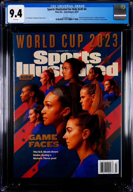2023 Newsstand Sports Illustrated for Kids Soccer USWNT CGC 9.4 - 643-collectibles