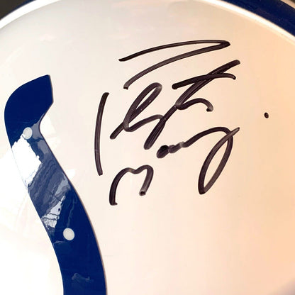 Peyton Manning Autographed Authentic Full Size Football Helmet FANATICS (Indy Colts) - 643-collectibles