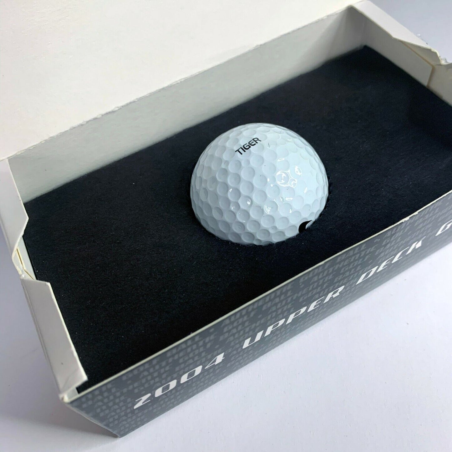 2004 Upper Deck Tiger Woods Authentic Golf Ball with Box - 643-collectibles