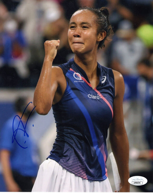 Leylah Fernandez Autographed Tennis 8x10 Picture (WTA) JSA - 643-collectibles