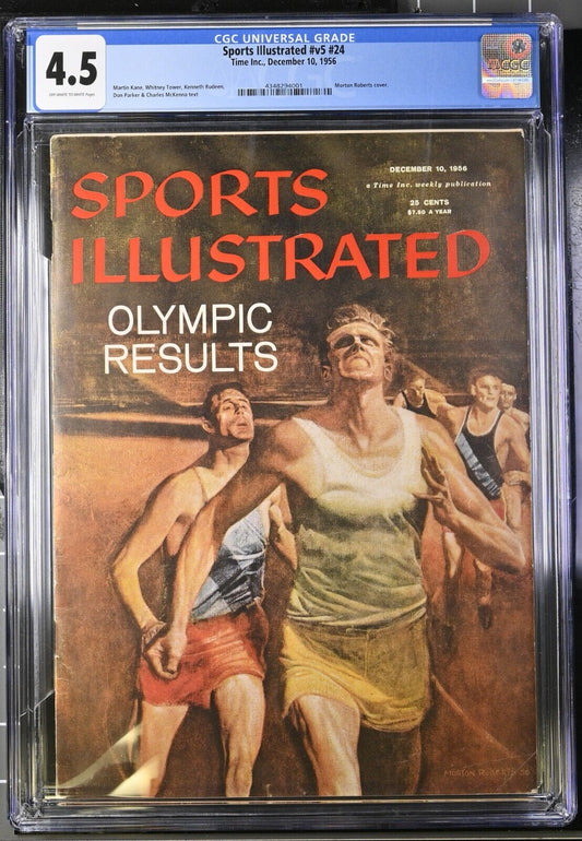 1956 Newsstand Sports Illustrated Olympics Morton Roberts CGC 4.5 - 643-collectibles