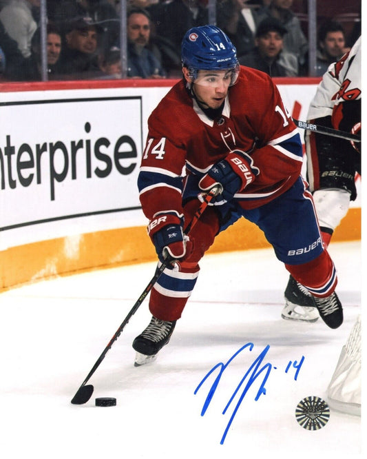 Nick Suzuki Autographed Hockey 8x10 Photo (Montreal Canadiens) - 643-collectibles