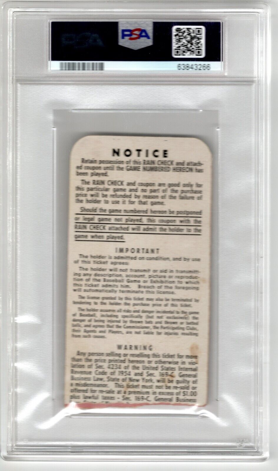 1955 World Series Game 1 Ticket Stub - Jackie Robinson Steals Home - PSA 2 - 643-collectibles