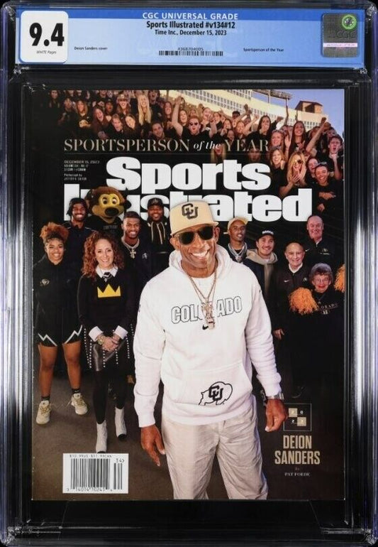 2023 Newsstand Sports Illustrated Football Colorado Deion Sanders Cover CGC 9.4 - 643-collectibles