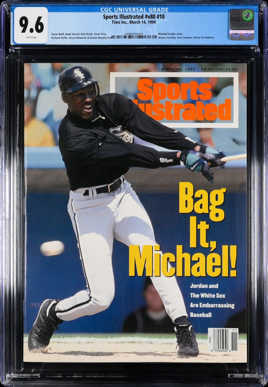1994 Newsstand Sports Illustrated Baseball Michael Jordan "Bag It" CGC 9.6 - 643-collectibles