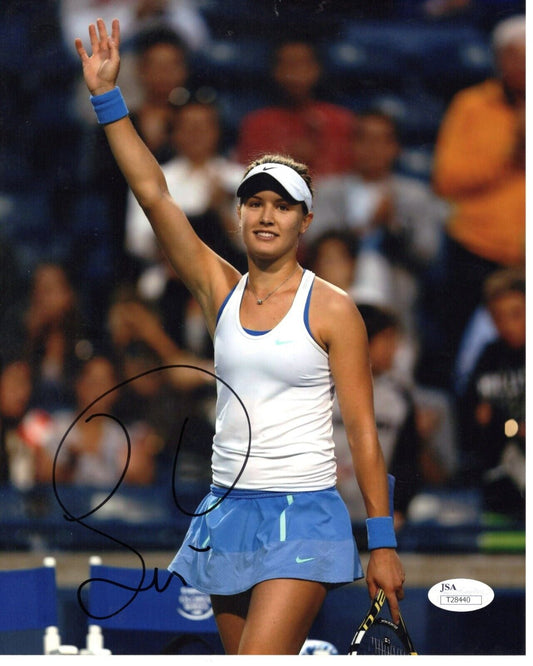 Eugenie Bouchard Autographed Tennis 8x10 Picture (WTA) JSA - 643-collectibles