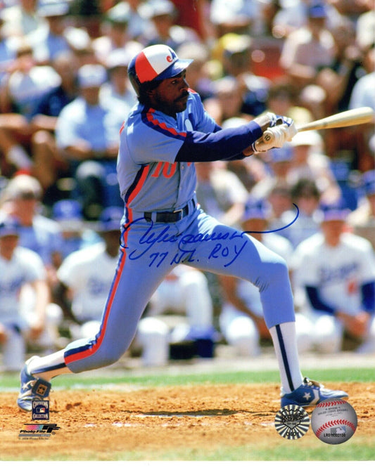 Andre Dawson Autographed Baseball 8x10 Photo (Montreal Expos) - 643-collectibles