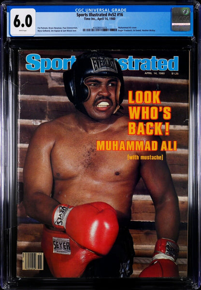 1980 Newsstand Sports Illustrated Boxing Muhammad Ali Cover CGC 6.0 - 643-collectibles