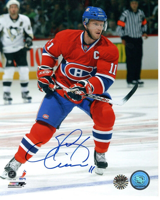 Saku Koivu Autographed Hockey 8x10 Photo (Montreal Canadiens) - 643-collectibles