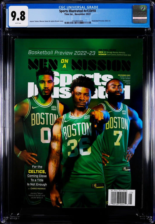 2022 Newsstand Sports Illustrated Basketball Boston Celtics Cover CGC 9.8 - 643-collectibles