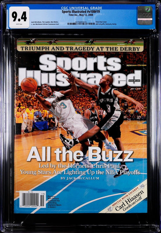 2008 Newsstand Sports Illustrated Basketball Chris Paul Tony Parker 1st CGC 9.4 - 643-collectibles