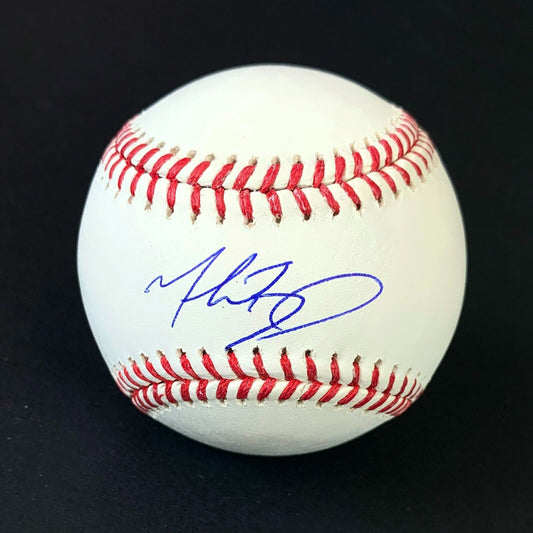Mookie Betts Autographed Official OMLB Baseball FANATICS MLB - 643-collectibles