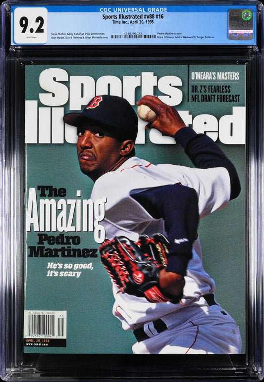 1992 Newsstand Sports Illustrated Baseball Pedro Martinez 1st Cover RC CGC 9.2 - 643-collectibles