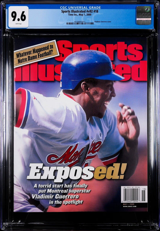 2000 Newsstands Sports Illustrated Baseball Vladimir Guerrero 1st Cover CGC 9.6 - 643-collectibles
