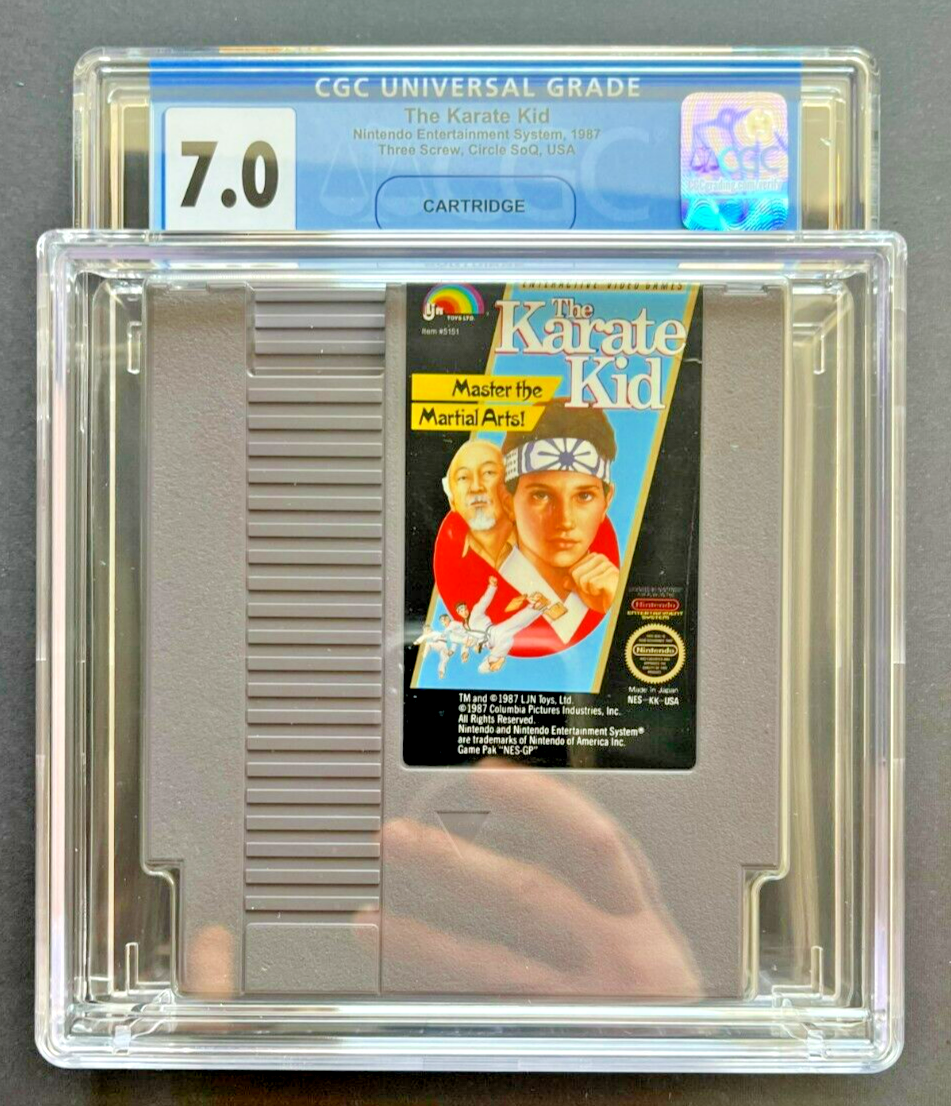 The Karate Kid Nintendo NES (1987) Cartridge CGC 7.0