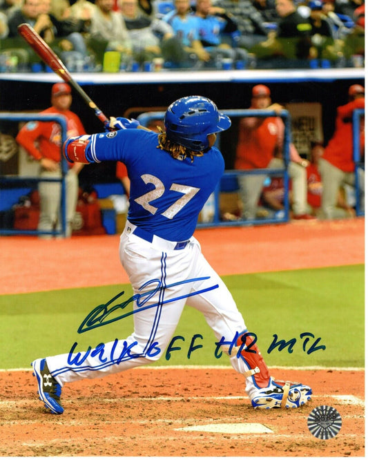 Vladimir Guerrero Jr Autographed Baseball 8x10 Photo (Toronto Blue Jays) - 643-collectibles