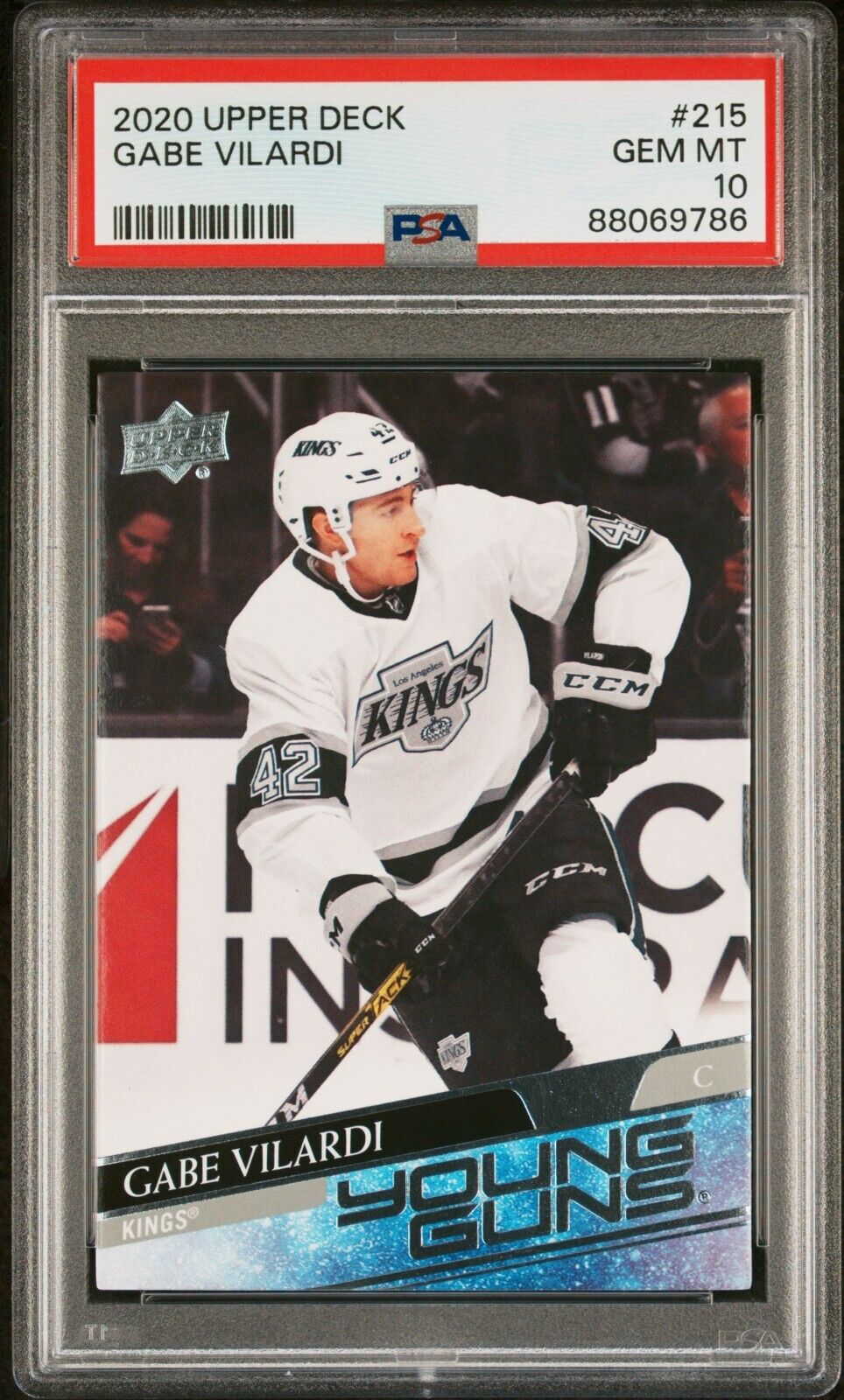 2020/21 Upper Deck Hockey Young Guns #215 Gabe Vilardi Rookie Card RC PSA 10 - 643-collectibles