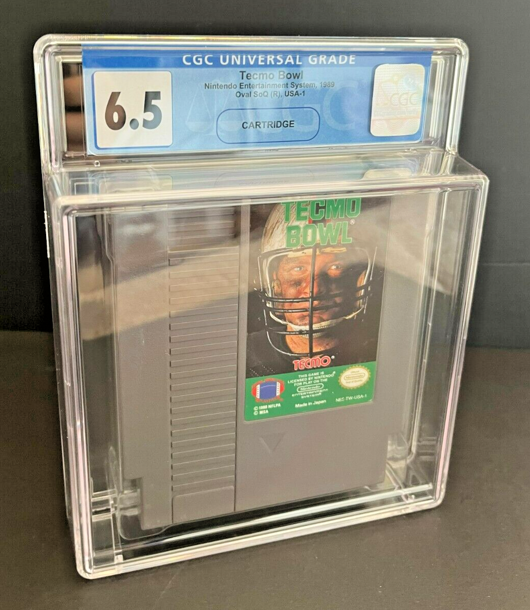 Tecmo Bowl Football Nintendo NES (1989) Cartridge CGC 6.5 - 643-collectibles