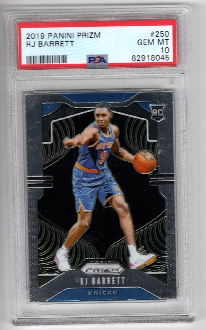 2019/20 Panini Prizm Basketball #250 RJ Barrett Rookie Card RC PSA 10 - 643-collectibles