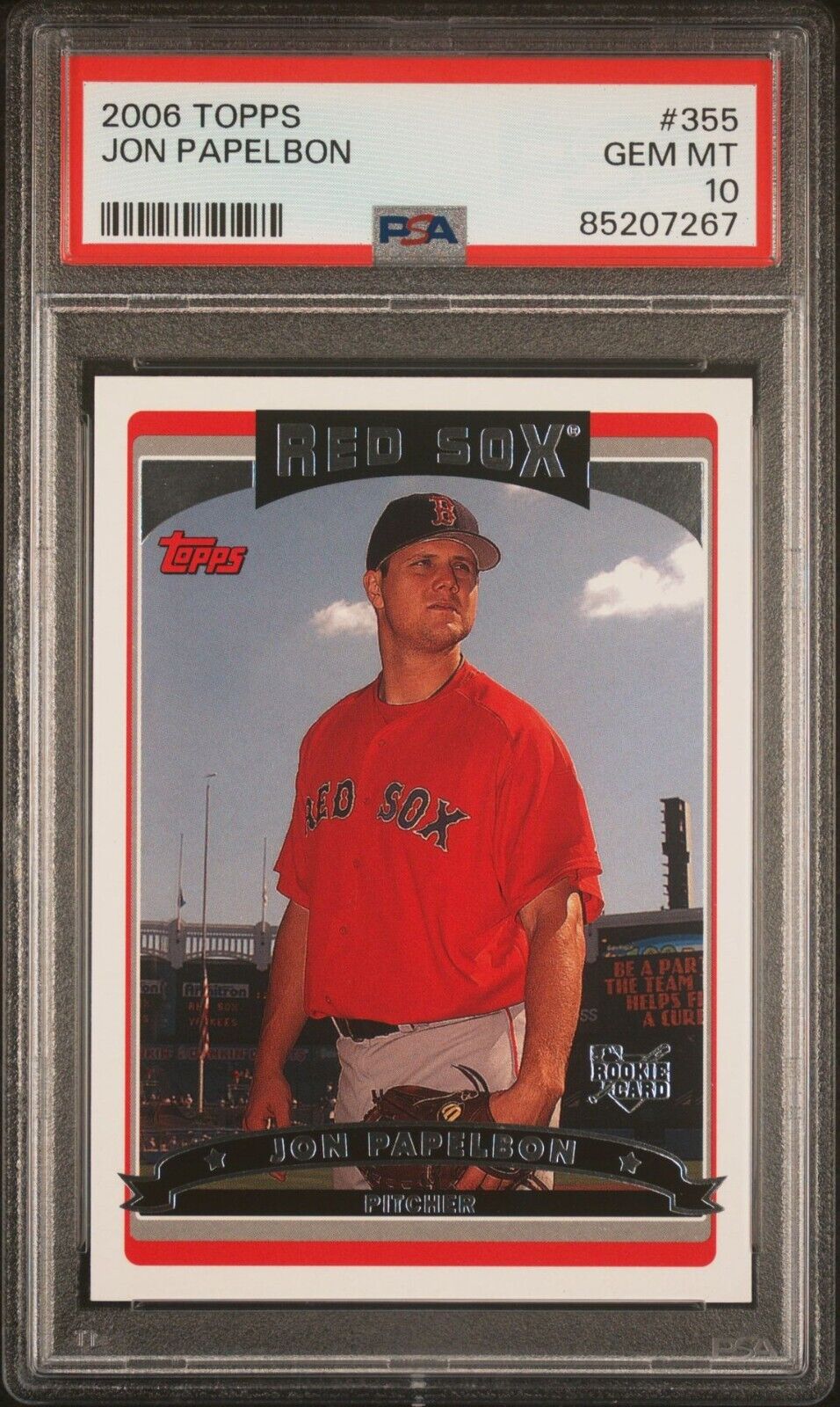 2006 Topps #355 Jon Papelbon Rookie Card RC PSA 10 - 643-collectibles