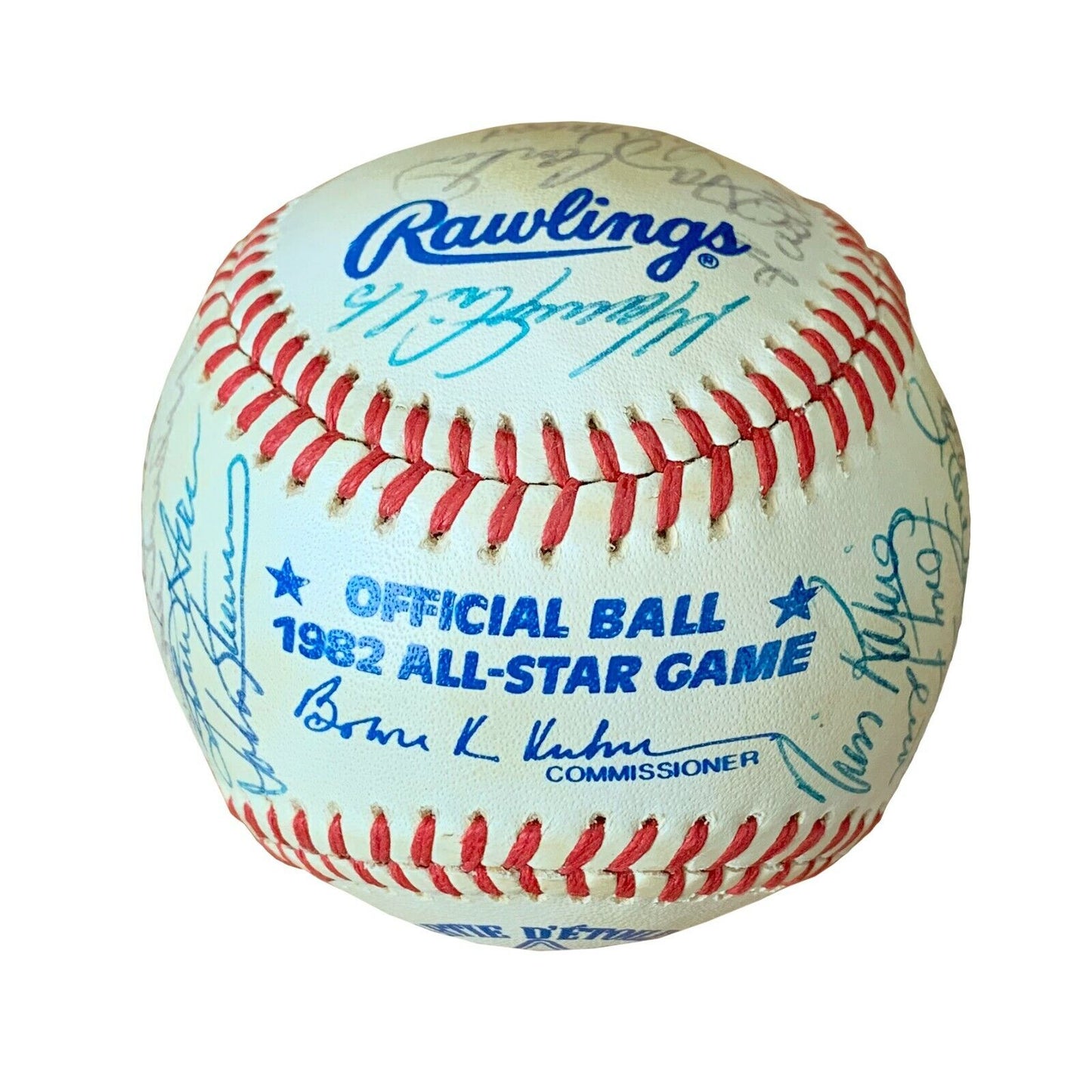 1982 MLB All Star Game NL Team Signed Official Baseball (28 Signatures) - 643-collectibles