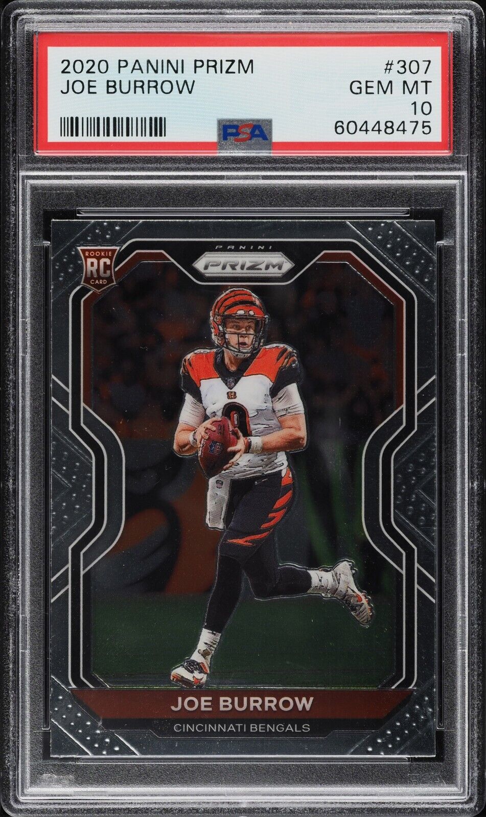 2020 Panini Prizm Football #307 Joe Burrow Rookie Card RC PSA 10 - 643-collectibles