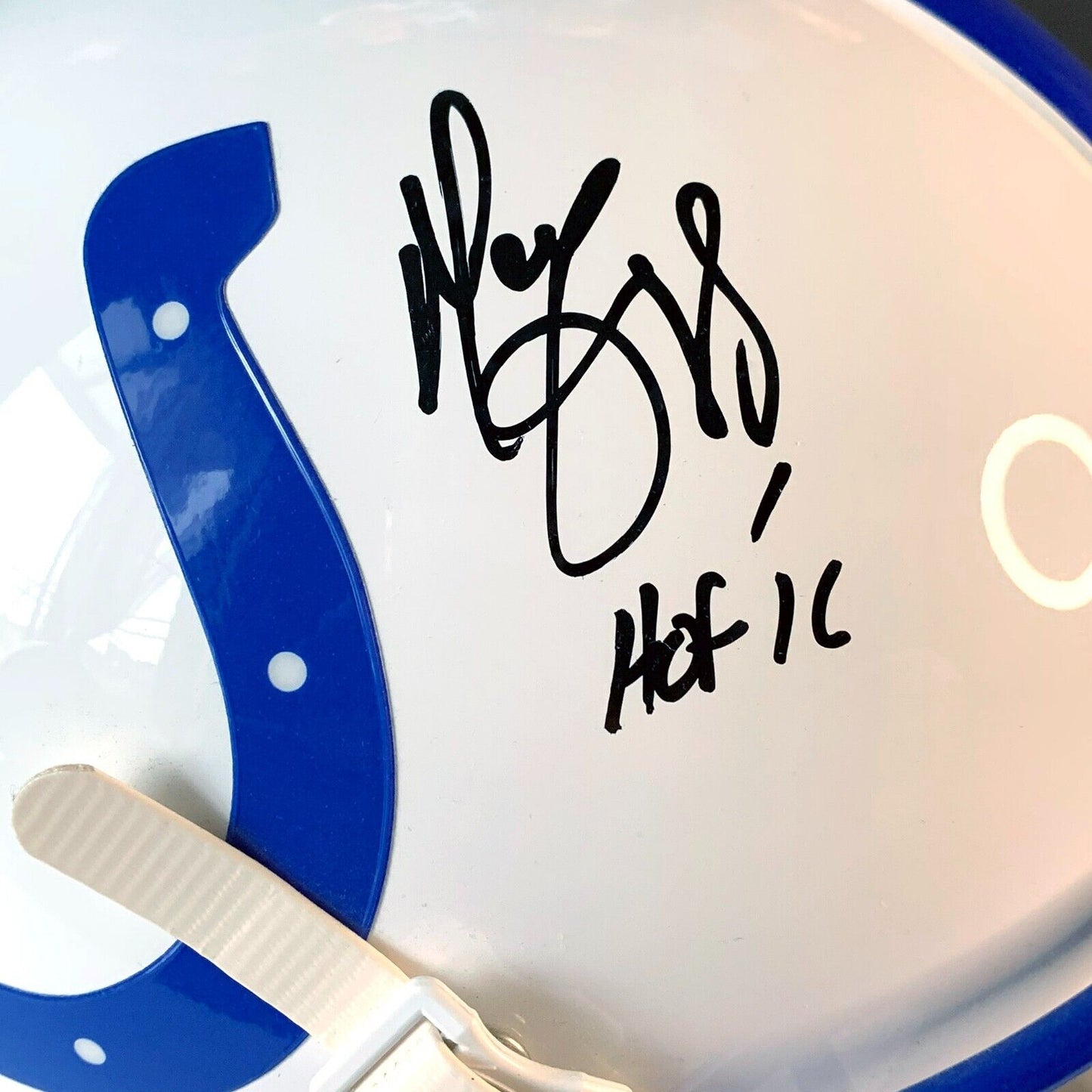 Marvin Harrison Autographed Authentic Full Size Football Helmet JSA (Indianapolis Colts) - 643-collectibles