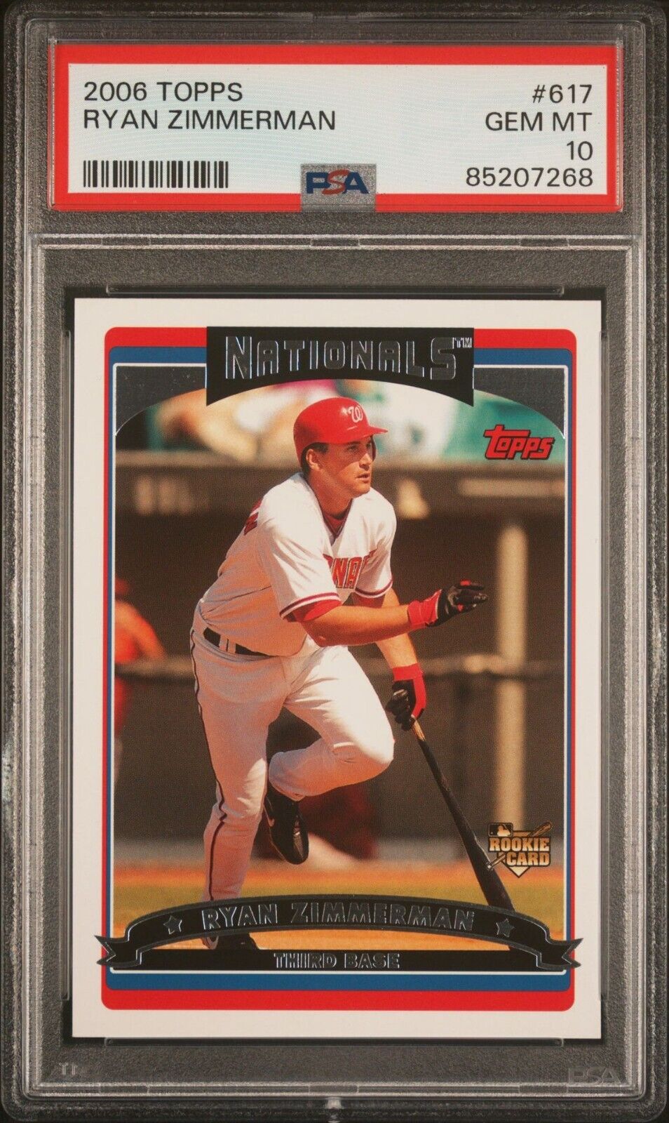 2006 Topps #617 Ryan Zimmerman Rookie Card RC PSA 10 - 643-collectibles