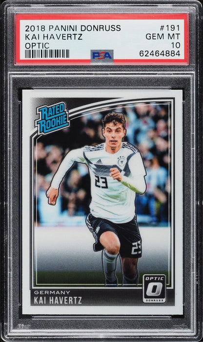 2018 Panini Donruss Optic #191 Kai Havertz Rookie Card RC PSA 10 - 643-collectibles